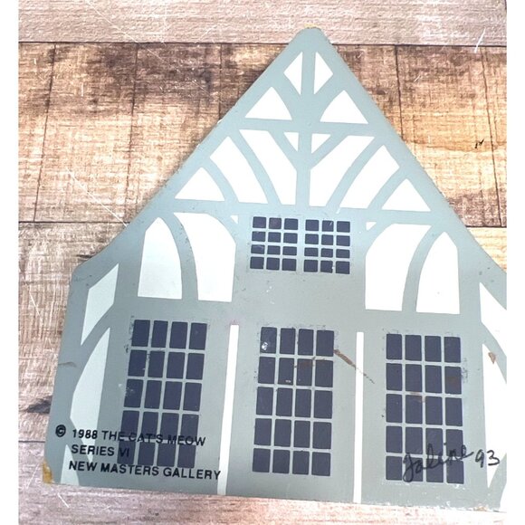 1988 The Cats Meow New Masters Gallery Series Wooden Shelf Sitter Collectible - Picture 3 of 3